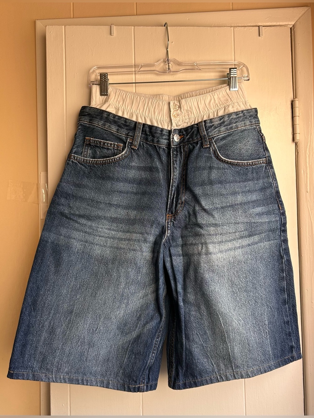 Blue Denim Bershka Shorts
